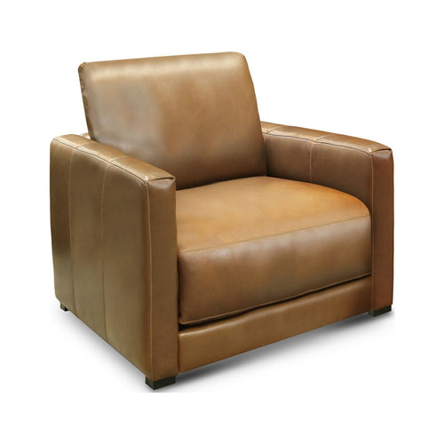 GTR Leather Raffa 100% Top Grain Contemporary Club Armchair