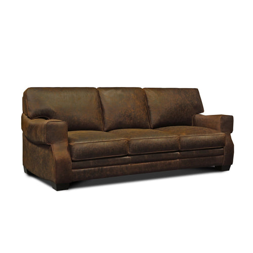 GTR Leather Cordova 100% Top Grain Mid-century Sofa