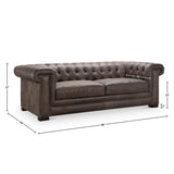 GTR Leather Vienna 100% Top Grain Water Buffalo  Sofa 2