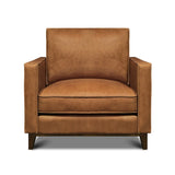 GTR Leather Metropole 100% Top Grain Pull Up  Mid-century Armchair 3