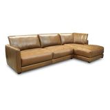 GTR Leather Raffa 100% Top Grain Contemporary Sectional, Right Arm Chaise 4