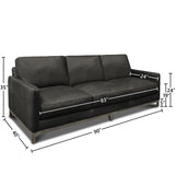 GTR Leather Monterrey 100% Top Grain  Modern Americana Sofa 2