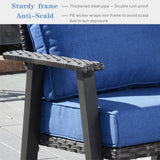 Ovios 7 Pieces Outdoor Furniture All-Weather Patio Conversation Set Wicker Sectional Sofa with 5" Cushions 3