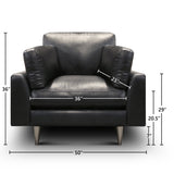 GTR Leather Skyline 100% Top Grain  Modern Americana Armchair 2