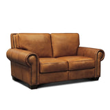 GTR Leather Valencia 100% Top Grain Hand Antiqued  Traditional Loveseat 1