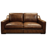 GTR Leather Ramba 100% Top Grain  Contemporary Loveseat Sofa with Deep Seat 5