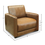 GTR Leather Raffa 100% Top Grain  Contemporary Club Armchair 2