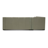 GTR Leather Montreal 121.5" Wide Upholstered Sectional, Boca Linen 4