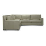 GTR Leather Montreal 121.5" Wide Upholstered Sectional, Boca Linen 3