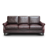 GTR Leather Adriana 100% Top Grain  Traditional Sofa 3