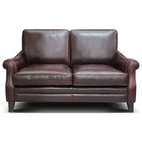 GTR Leather Adriana 100% Top Grain  Traditional Loveseat 3