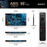 Sony OLED 77 inch BRAVIA XR A80L Series 4K Ultra HD TV- 2023 Model,Black 4