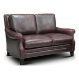 GTR Leather Adriana 100% Top Grain  Traditional Loveseat 1