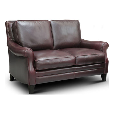 GTR Leather Adriana 100% Top Grain  Traditional Loveseat