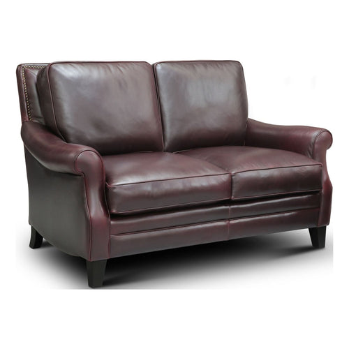 GTR Leather Adriana 100% Top Grain  Traditional Loveseat