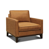 GTR Leather Metropole 100% Top Grain Pull Up  Mid-century Armchair 1
