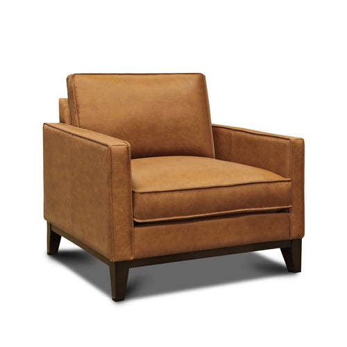 GTR Leather Metropole 100% Top Grain Pull Up  Mid-century Armchair