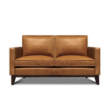 GTR Leather Metropole 100% Top Grain Pull Up  Mid-century Loveseat 3