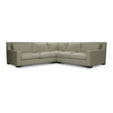 GTR Leather Montreal 121.5" Wide Upholstered Sectional, Boca Linen 1