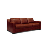 GTR Leather Santiago 100% Top Grain  Mid-century Sofa, Russet Brown 1