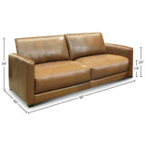 GTR Leather Raffa 100% Top Grain  Contemporary 3-Seater Sofa 2