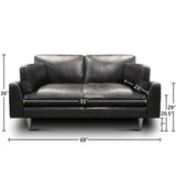 GTR Leather Skyline 100% Top Grain  Modern Americana Loveseat 2