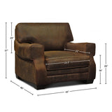 GTR Leather Cordova 100% Top Grain  Mid-century Armchair 2