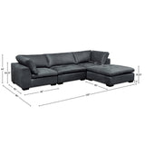 GTR Leather Uptown Sectional 2