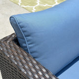 Ovios 12-piece Sunbrella & Olefin Fabric Patio Furniture Conversation Set Beige-Olefin 4