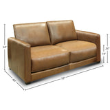 GTR Leather Raffa 100% Top Grain  Contemporary Loveseat Sofa 2