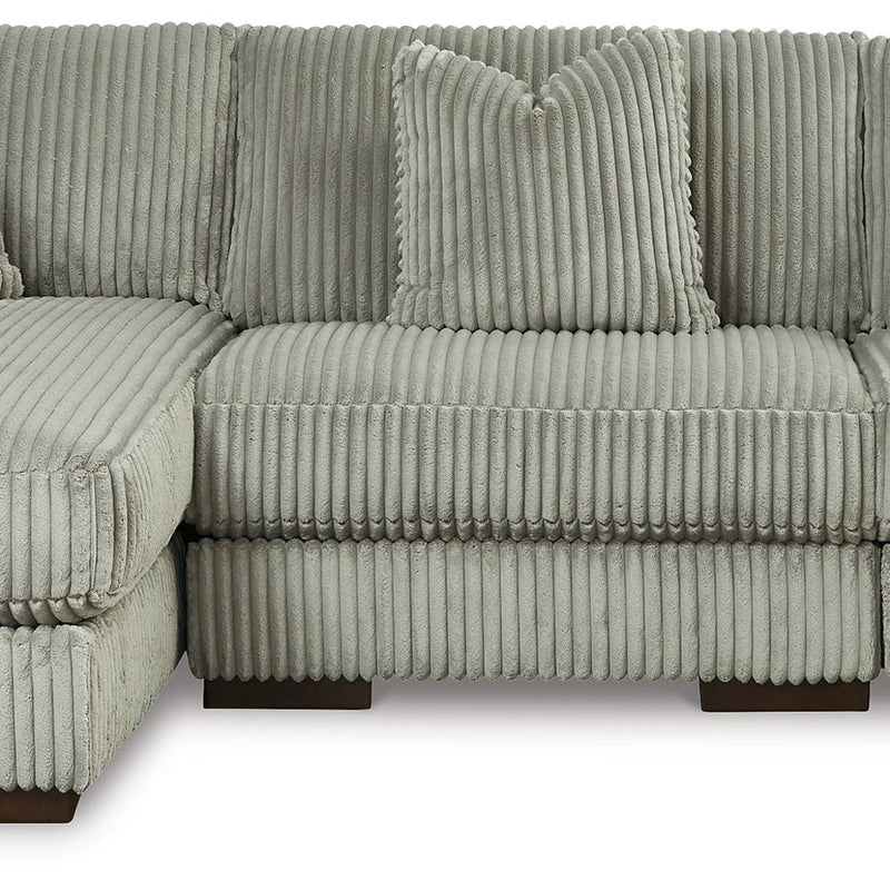Ashley Lindyn - Fog - 3-Piece Sectional With Laf Corner Chaise